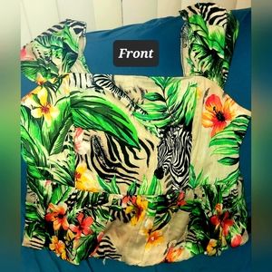 Safari Top w/Balloon Hem